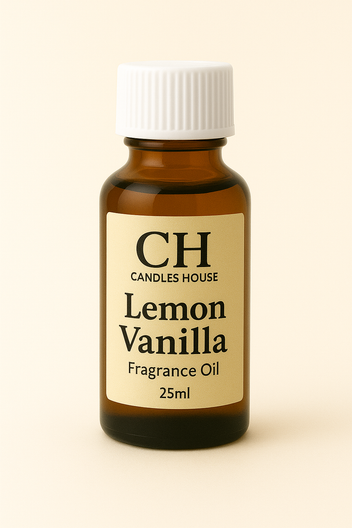Lemon Vanilla Scented Candle – Fresh Citrus & Sweet Vanilla Blend 25 ML